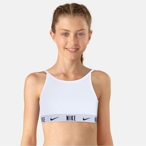 Nike Gray and White Sports Bra